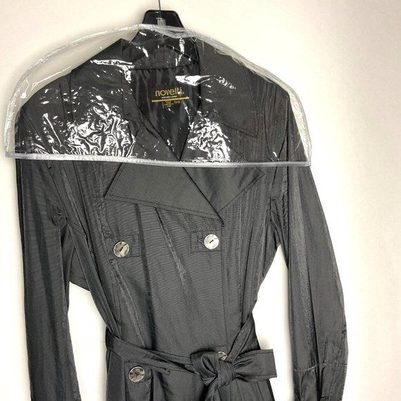 Novelti Jackets & Coats Nwt Novelti Double Breasted Textured Black